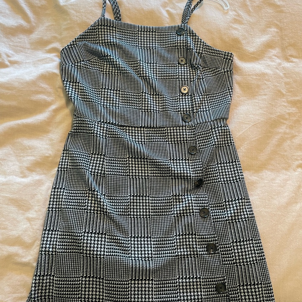 Wild Fable herringbone plaid mini dress.